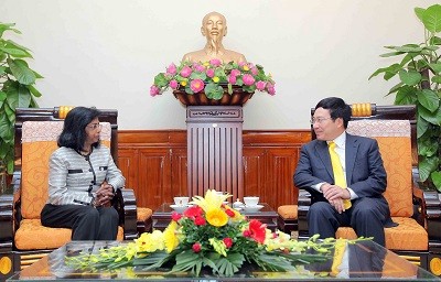 Phó Thủ tướng, Bộ trưởng Phạm Bình Minh tiếp Phó Tổng Thư ký Liên hợp quốc